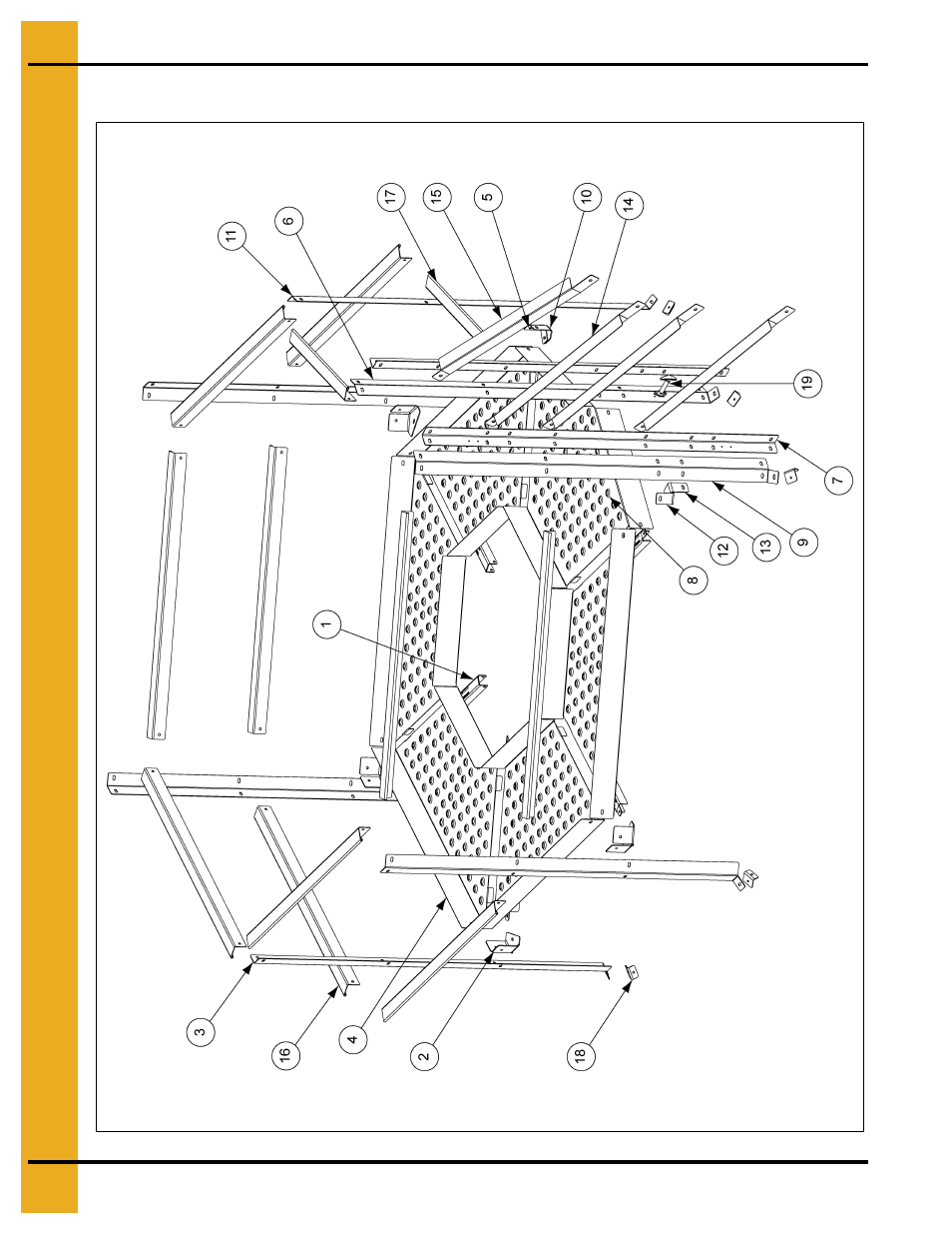 Parts list, Chapter 2 parts list, Peak walk around assembly (gt4-5061) | Grain Systems Bin Accessories PNEG-1721 User Manual | Page 6 / 18