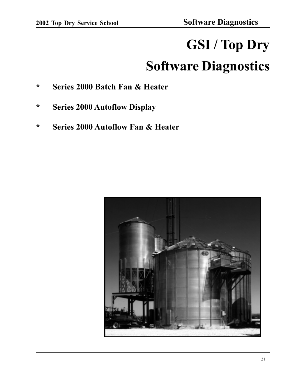 Gsi / top dry software diagnostics | Grain Systems PNEG-1263 User Manual | Page 21 / 28