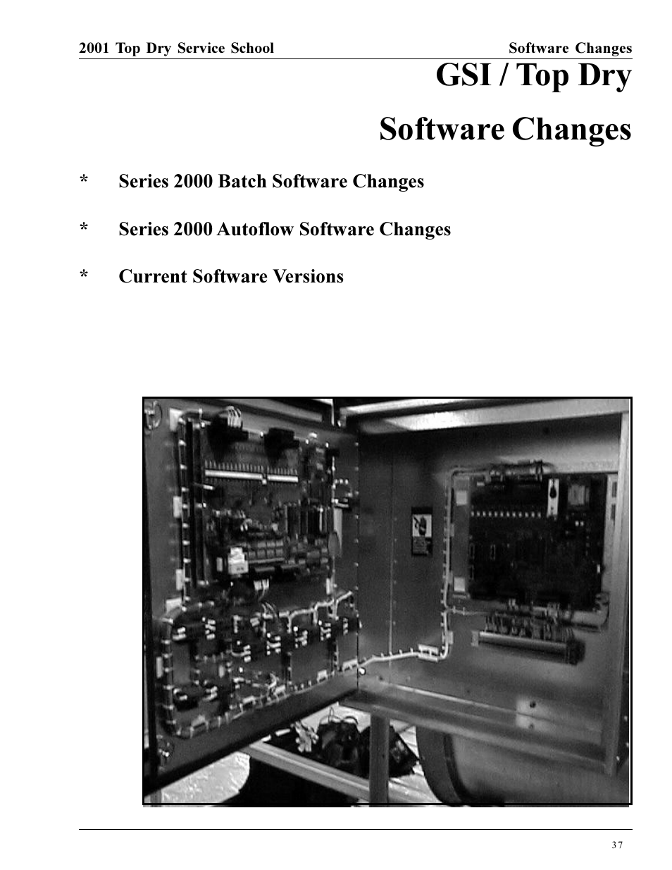 Gsi / top dry software changes | Grain Systems PNEG-1135 User Manual | Page 37 / 62