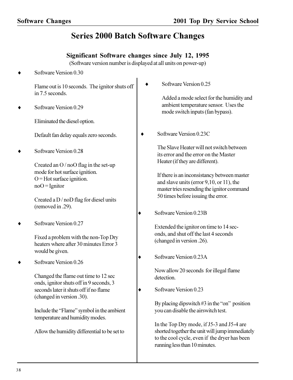 Series 2000 batch software changes | Grain Systems PNEG-1135 User Manual | Page 38 / 62