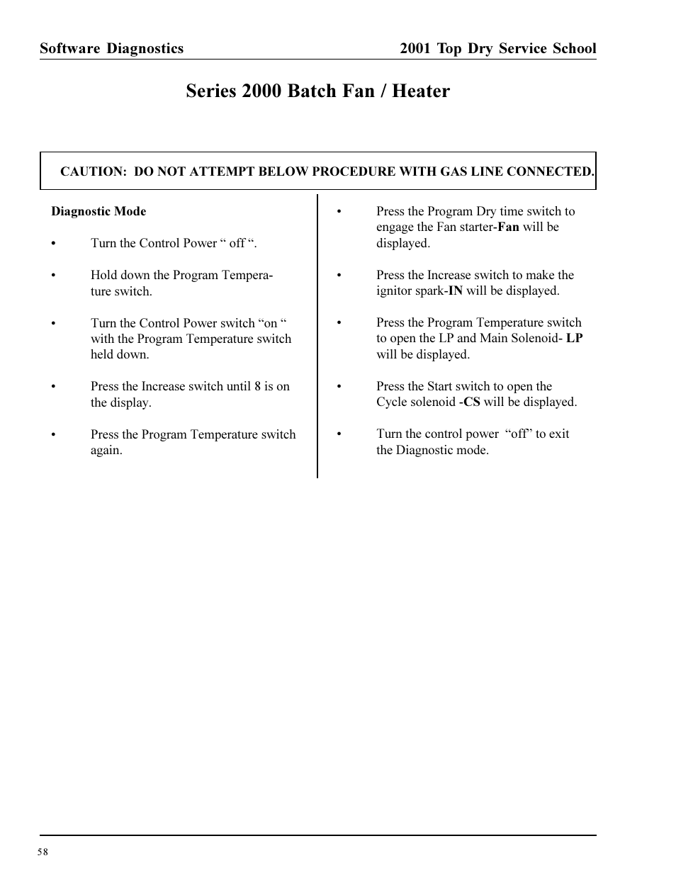 Series 2000 batch fan / heater | Grain Systems PNEG-1135 User Manual | Page 58 / 62