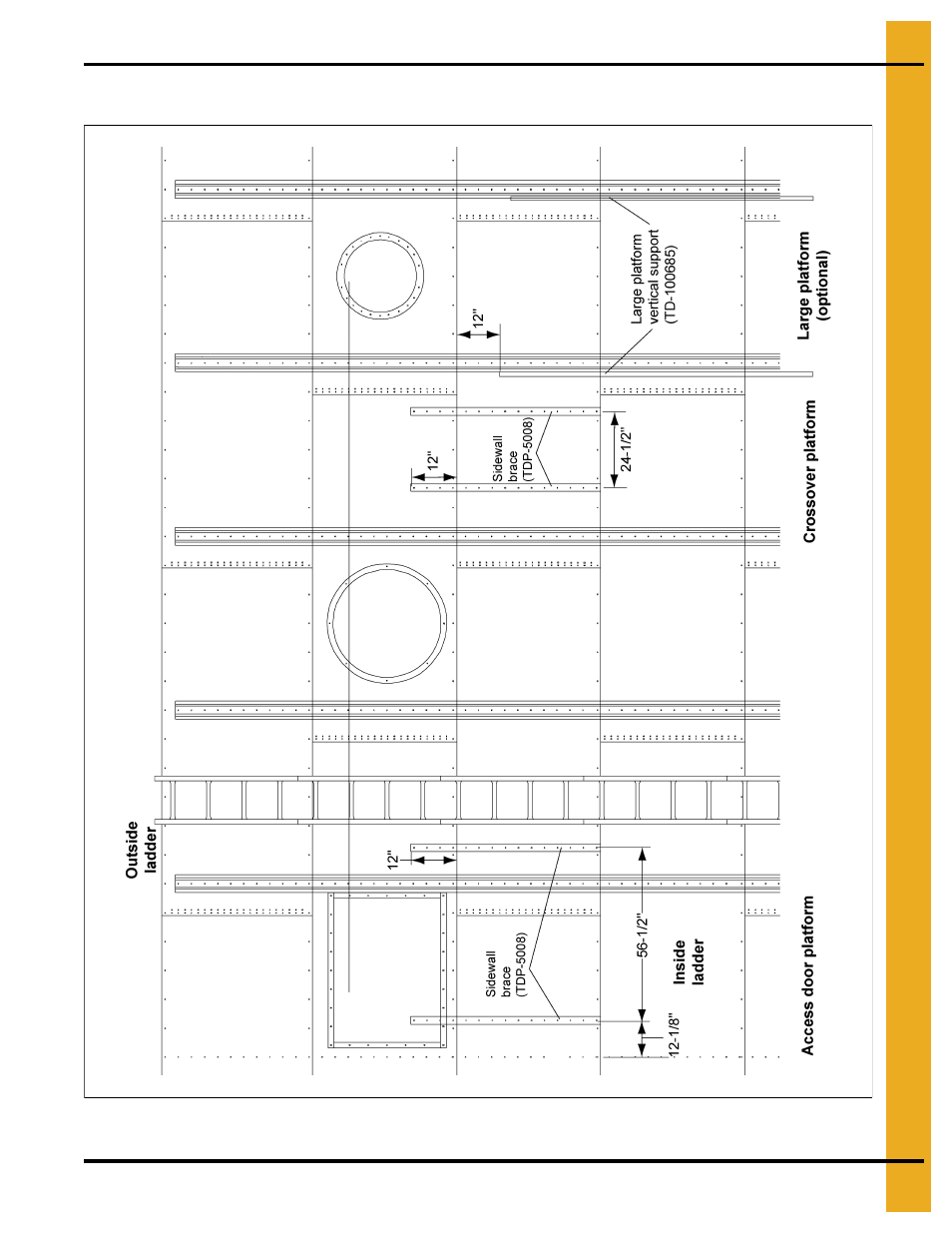 Detailed layout for proper location of platforms | Grain Systems PNEG-1510 User Manual | Page 63 / 84