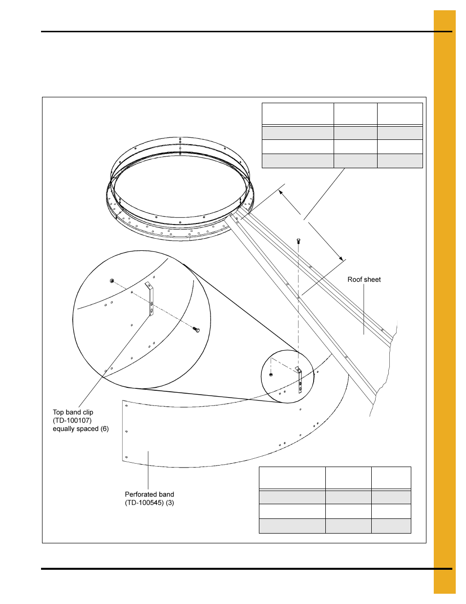 Perforated center band, Assembly | Grain Systems PNEG-1510 User Manual | Page 71 / 84