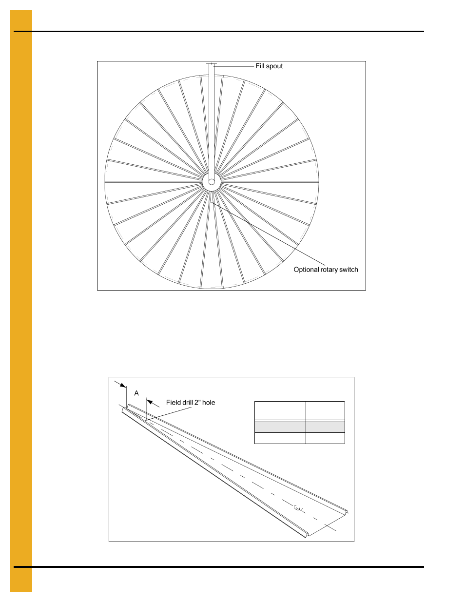 Optional rotary switch roof locations, Optional rotary switch panel locations, Assembly | Grain Systems PNEG-1510 User Manual | Page 72 / 84