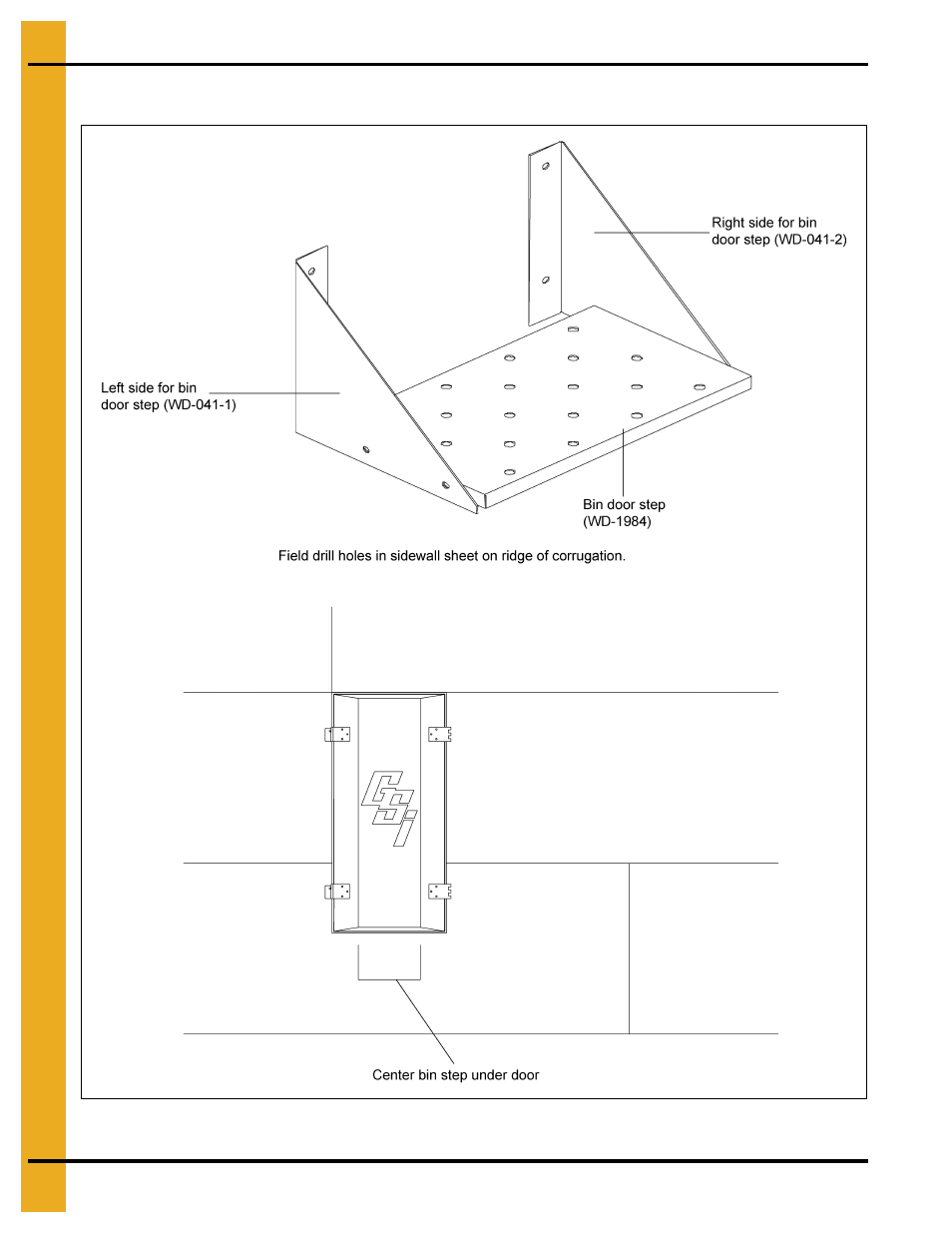Optional bin step assembly (wd-042) | Grain Systems PNEG-1510 User Manual | Page 80 / 84