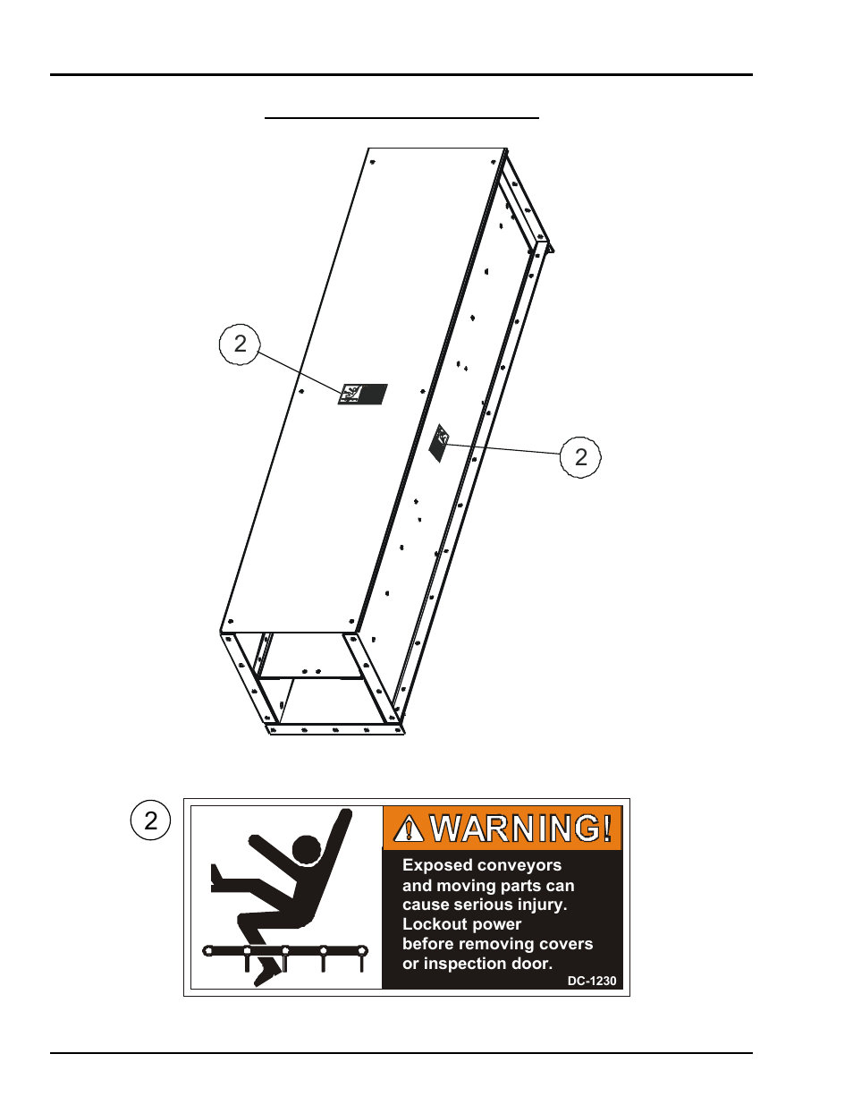 Decals, Series 2 incline chain conveyors | Grain Systems Bucket Elevtors, Conveyors, Series II Sweeps PNEG-1187 User Manual | Page 13 / 27