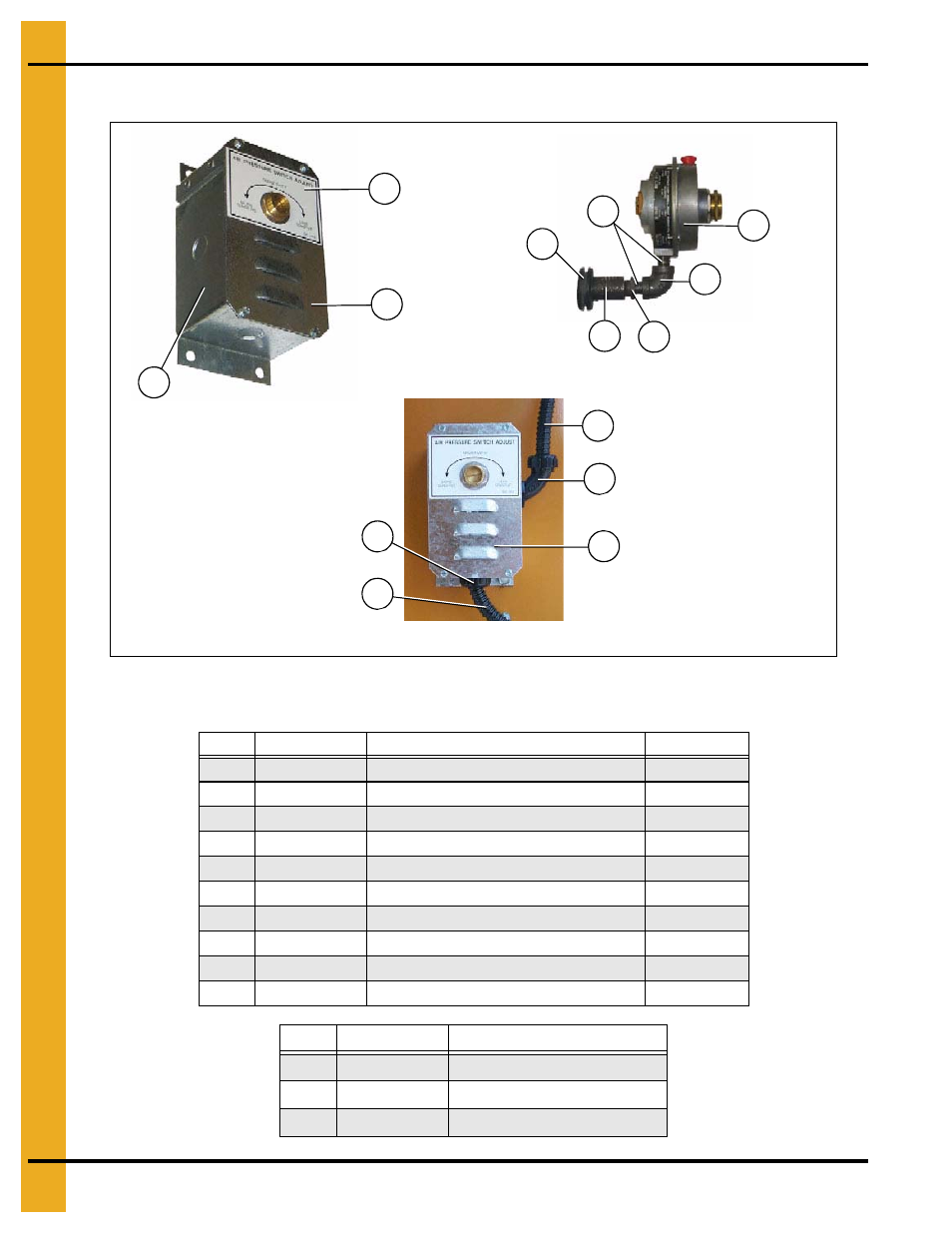 Air switch assembly, Dryer electrical conduits | Grain Systems PNEG-1914 User Manual | Page 110 / 146