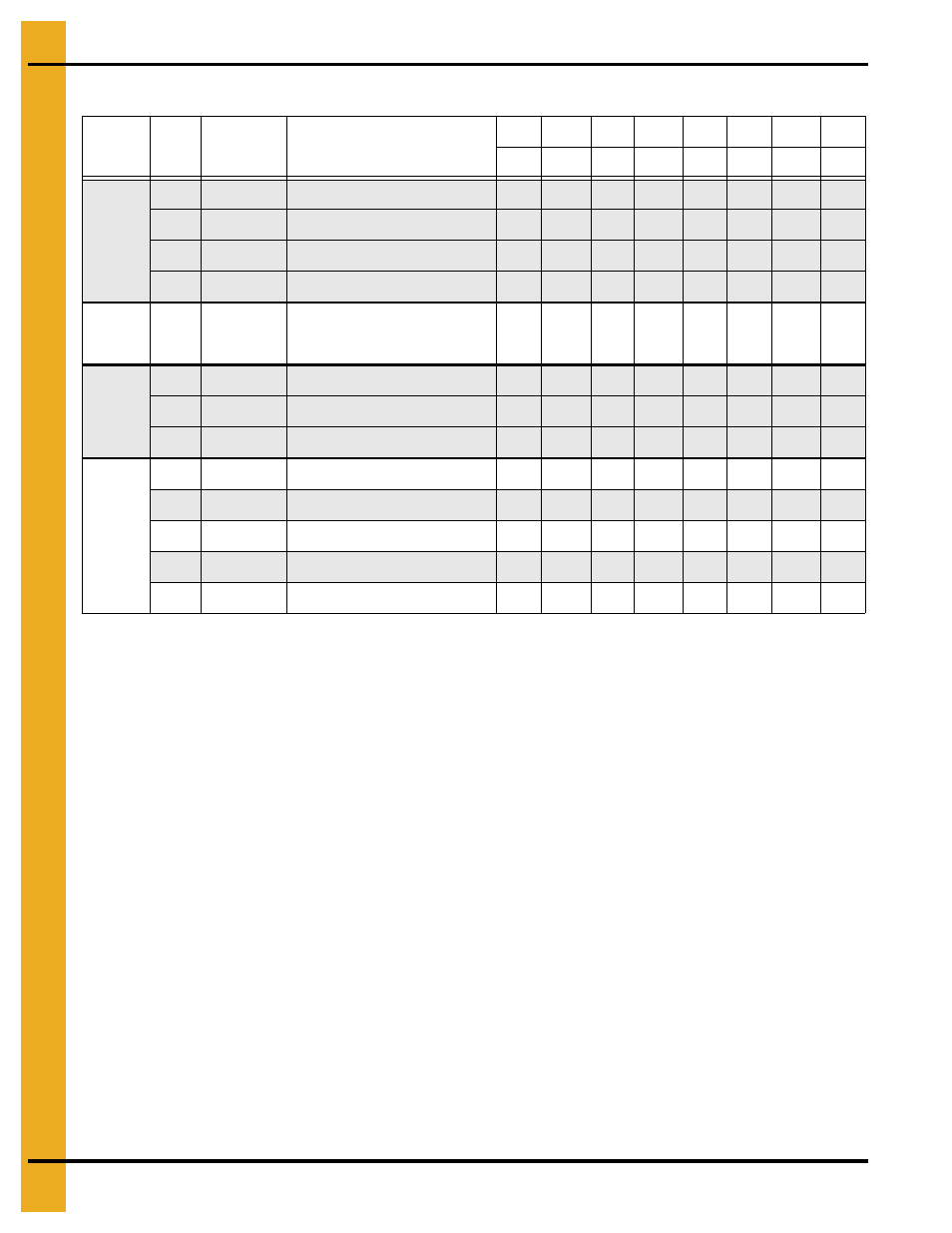 Main structure assembly, 7" metering rolls parts list | Grain Systems PNEG-1914 User Manual | Page 26 / 146