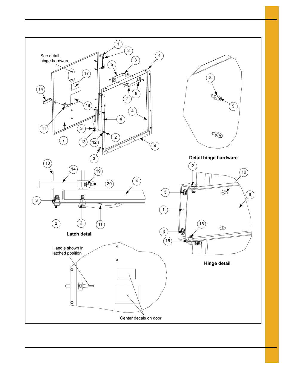 Plenum access door - gsi (d04-0940-f) | Grain Systems PNEG-1914 User Manual | Page 37 / 146