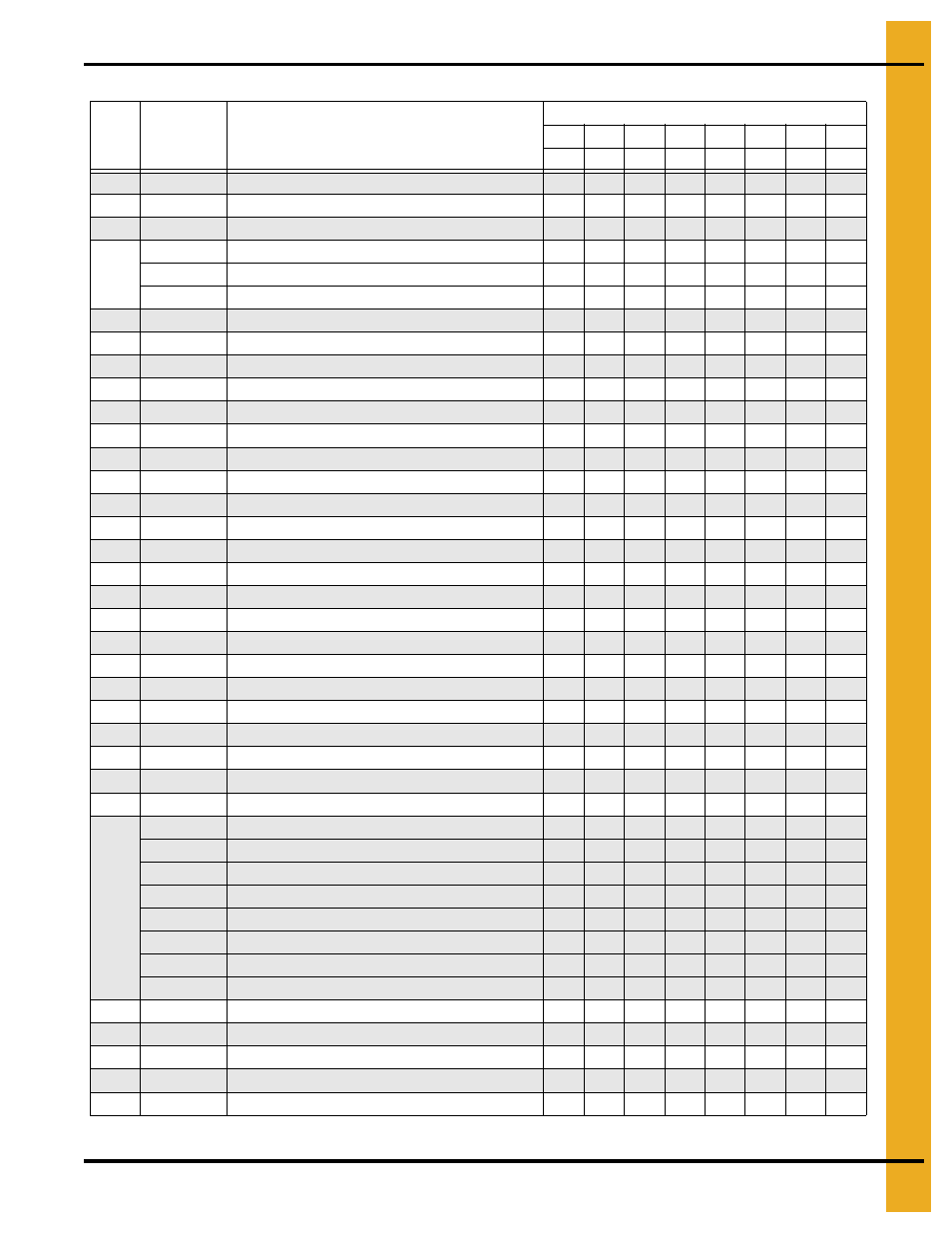 Auger and metering roll drive trains, 4" bottom auger drive parts list | Grain Systems PNEG-1914 User Manual | Page 47 / 146