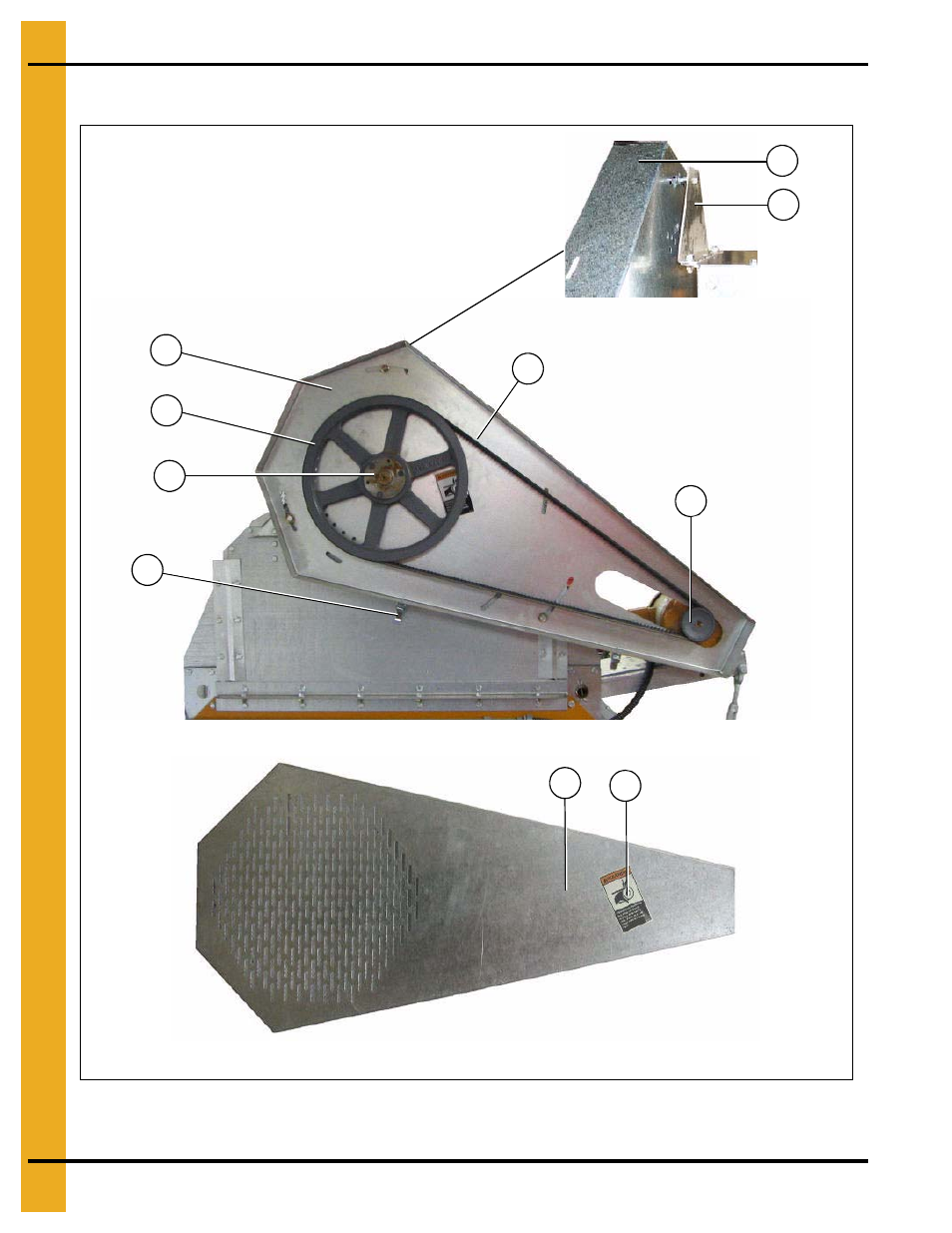 Top auger drive, Auger and metering roll drive trains | Grain Systems PNEG-1914 User Manual | Page 48 / 146