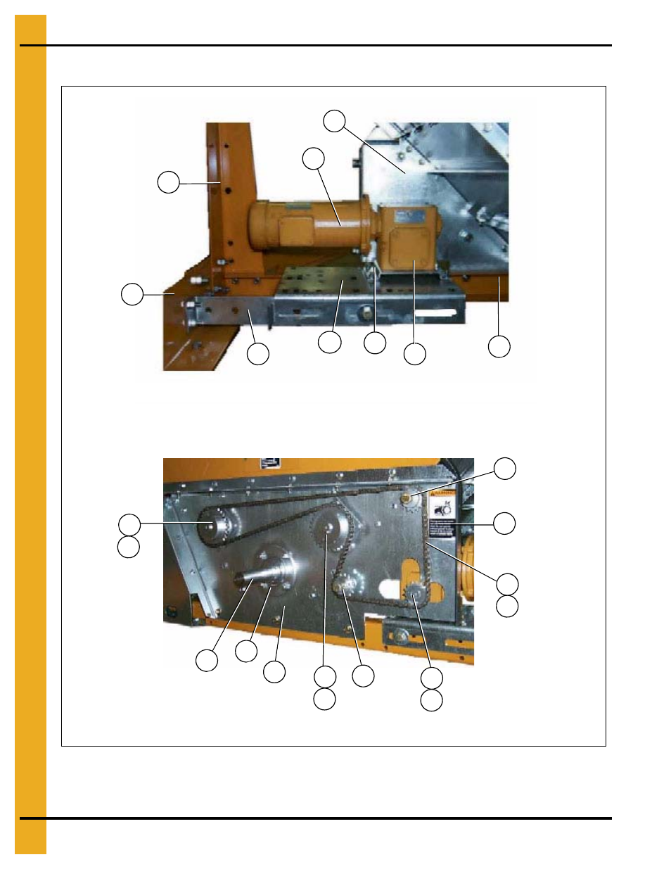 4" metering roll drive, Auger and metering roll drive trains | Grain Systems PNEG-1914 User Manual | Page 50 / 146