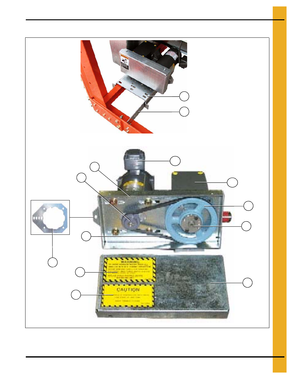 7" metering roll drive (continued), Auger and metering roll drive trains | Grain Systems PNEG-1914 User Manual | Page 55 / 146