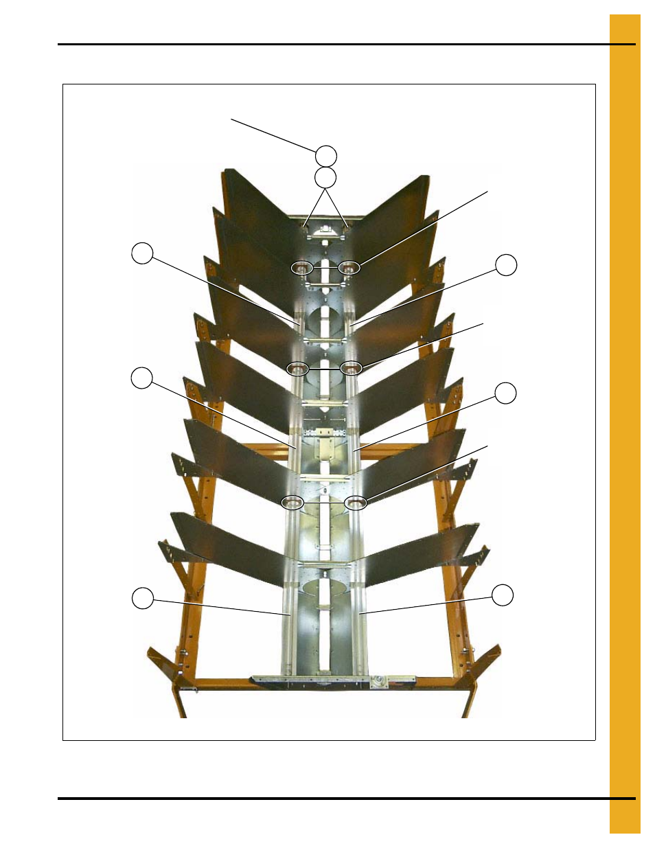 4" metering rolls and their placement in the dryer, Main structure assembly | Grain Systems PNEG-1914 User Manual | Page 9 / 146