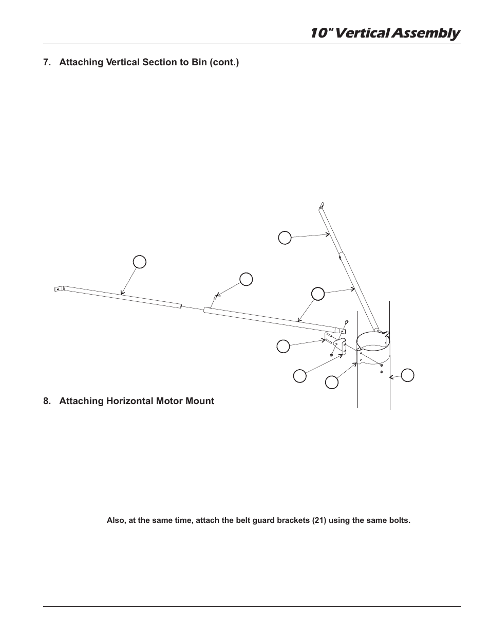 10" vertical assembly | Grain Systems Unload Augers PNEG-1057 User Manual | Page 21 / 34
