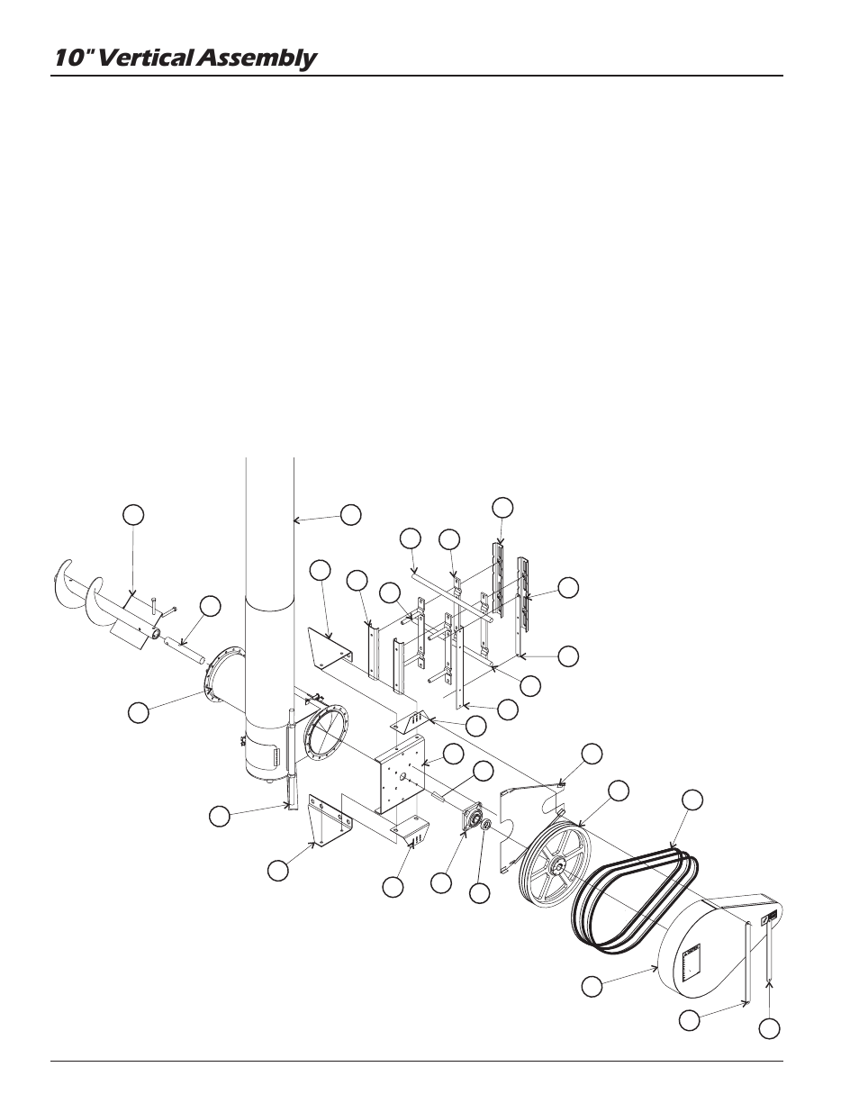 10" vertical assembly | Grain Systems Unload Augers PNEG-1057 User Manual | Page 22 / 34