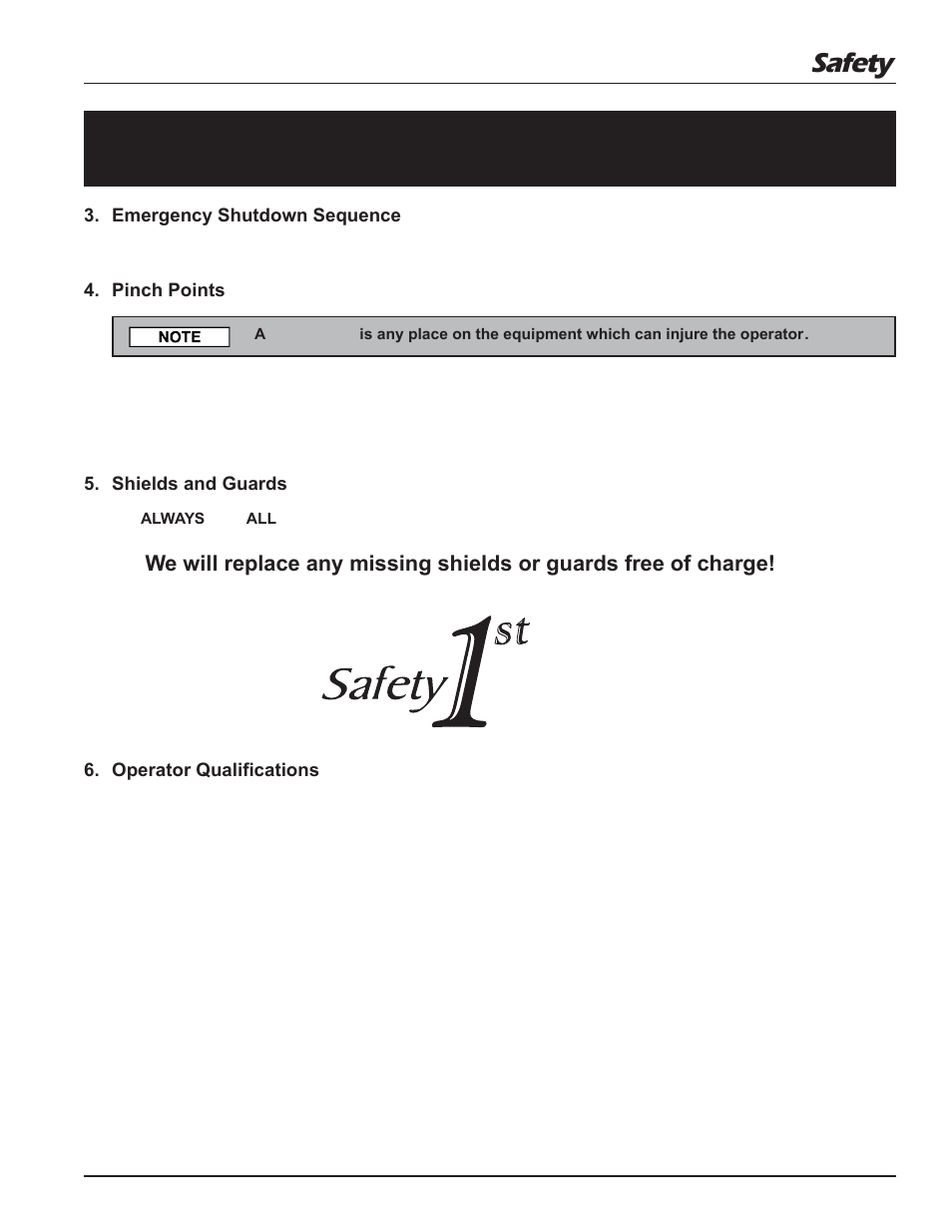 Safety guidelines, Safety | Grain Systems Unload Augers PNEG-1057 User Manual | Page 5 / 34