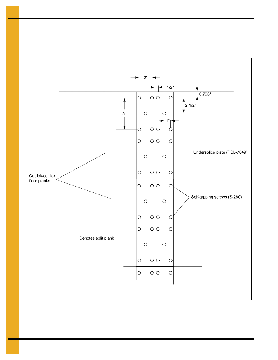 Installing the undersplice | Grain Systems Bin Flooring PNEG-1567 User Manual | Page 10 / 28