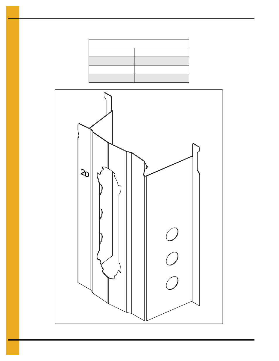 Grandstand identification, Chapter 3 grandstand identification, 20 gauge grandstand identification | Grain Systems Bin Flooring PNEG-1567 User Manual | Page 12 / 28