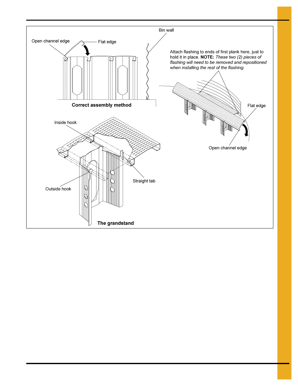 Recommended method for full floor installation | Grain Systems Bin Flooring PNEG-1567 User Manual | Page 9 / 28