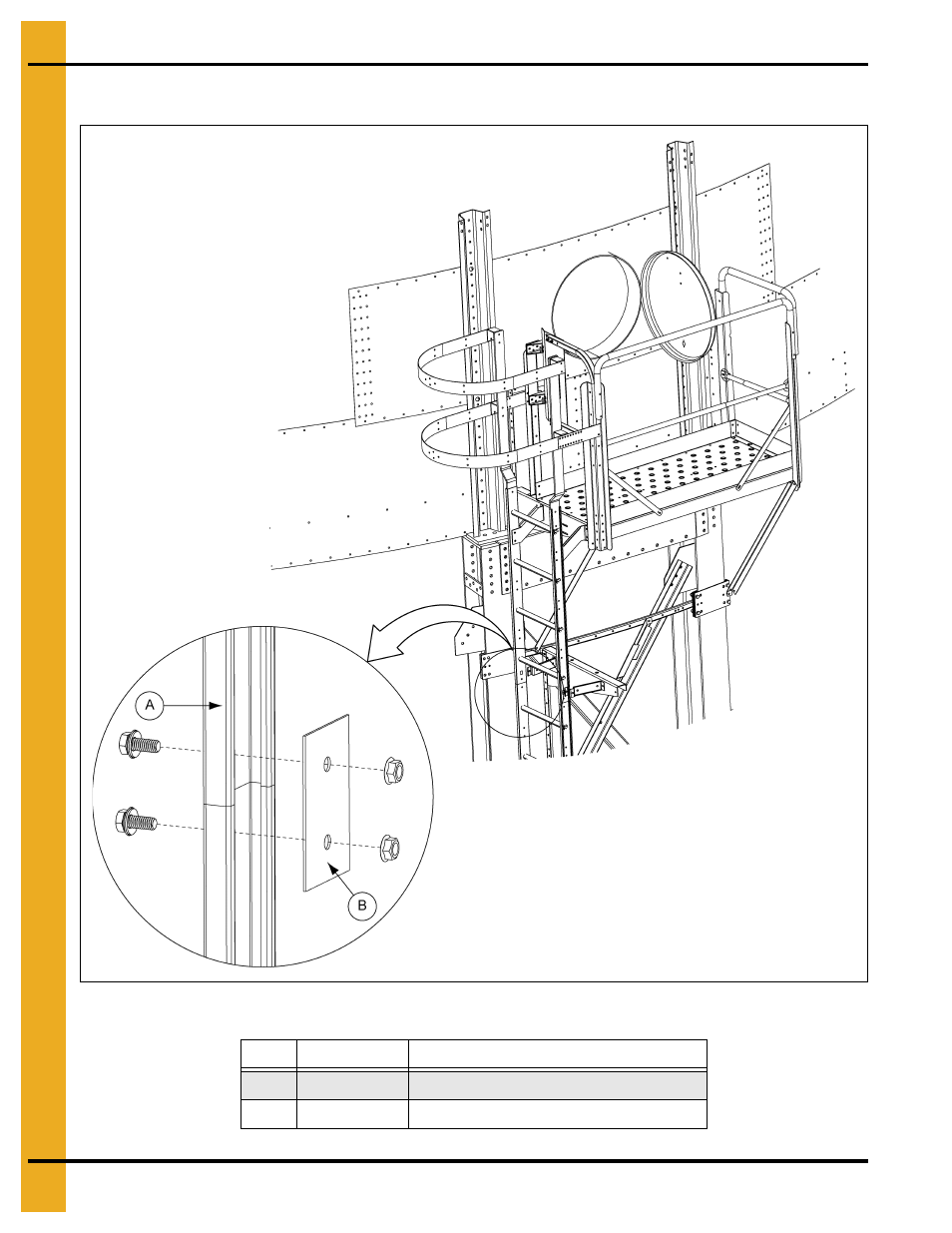 Ladder splice detail, Assembly instructions | Grain Systems Bin Accessories PNEG-1785 User Manual | Page 54 / 68