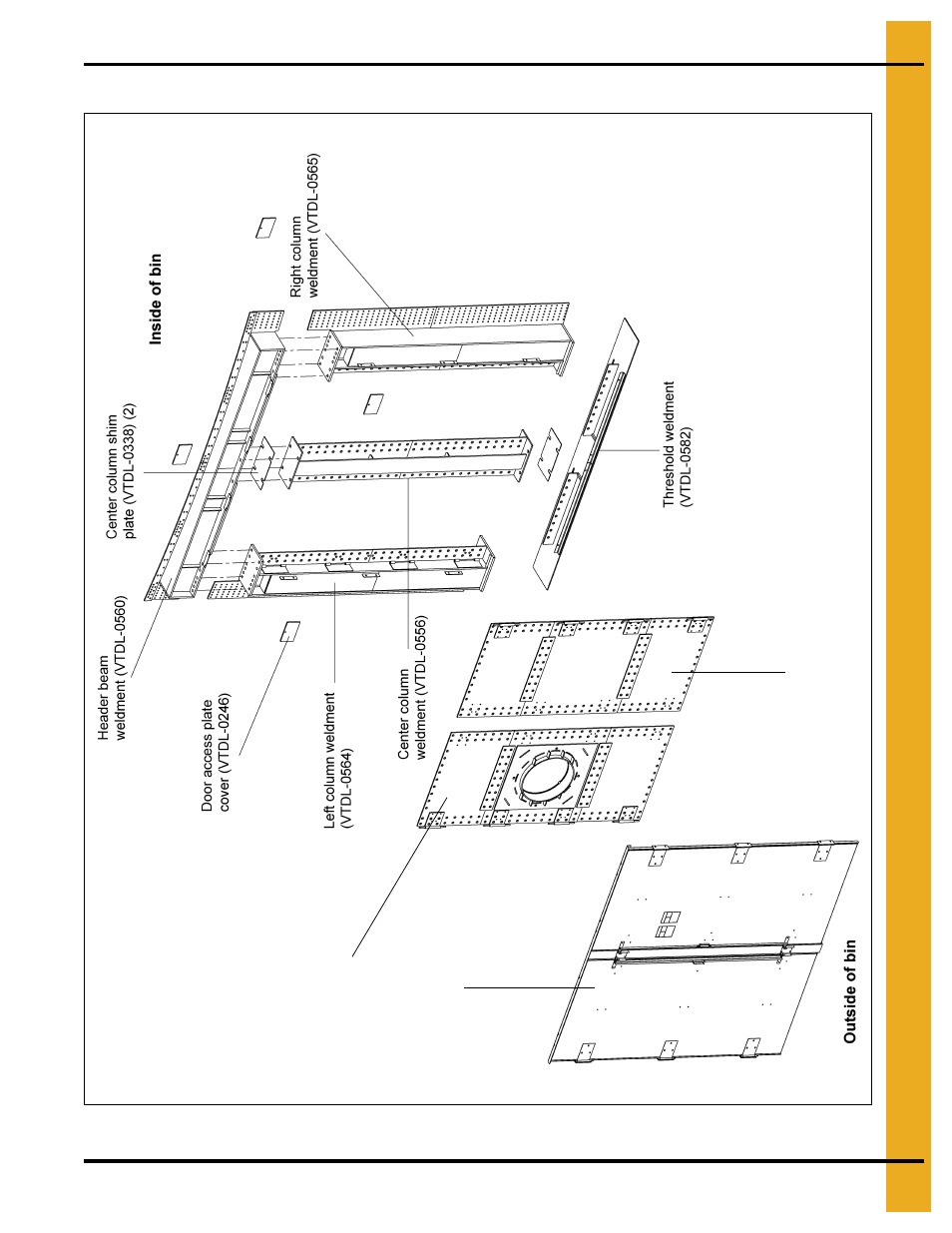 Door assembly exploded view, Assembly drawings | Grain Systems Bin Accessories PNEG-1655 User Manual | Page 19 / 36