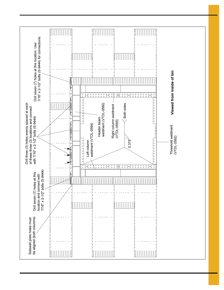 Header beam installation, Assembly drawings | Grain Systems Bin Accessories PNEG-1655 User Manual | Page 21 / 36