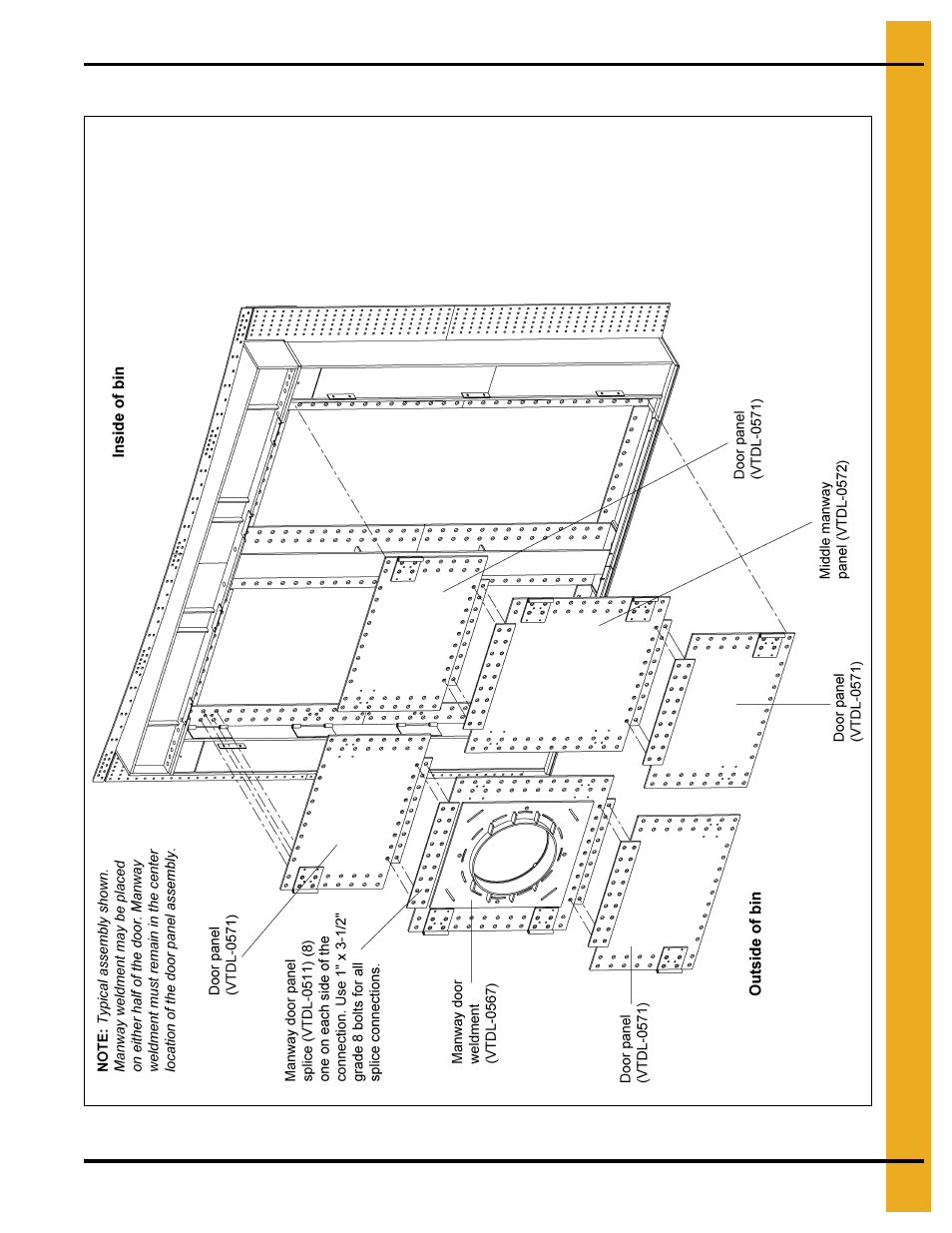 Ge 25, Door panel assembly (continued), Assembly drawings | Grain Systems Bin Accessories PNEG-1655 User Manual | Page 25 / 36