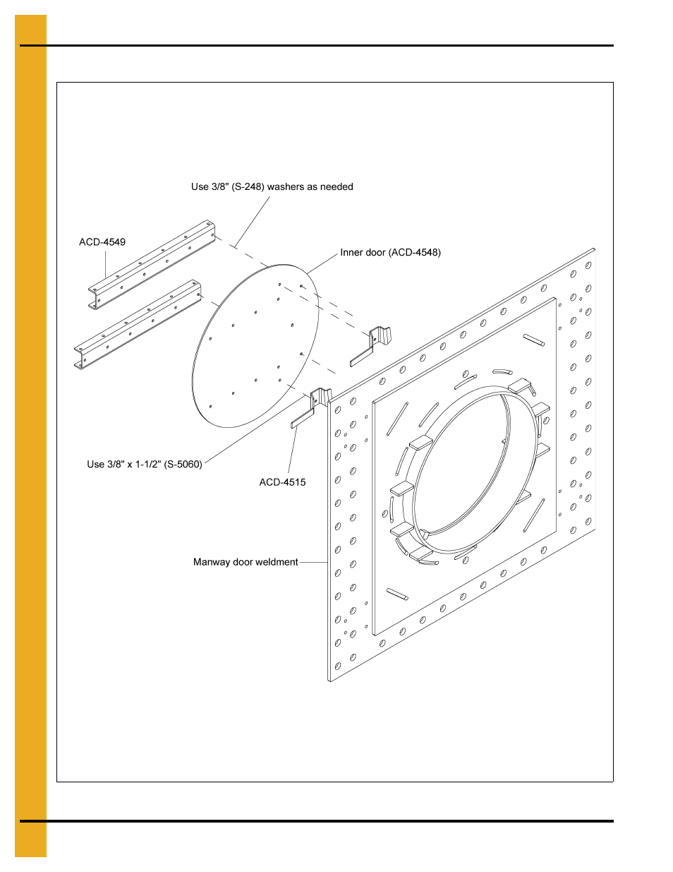 D pa, Door panel assembly (continued) | Grain Systems Bin Accessories PNEG-1655 User Manual | Page 26 / 36