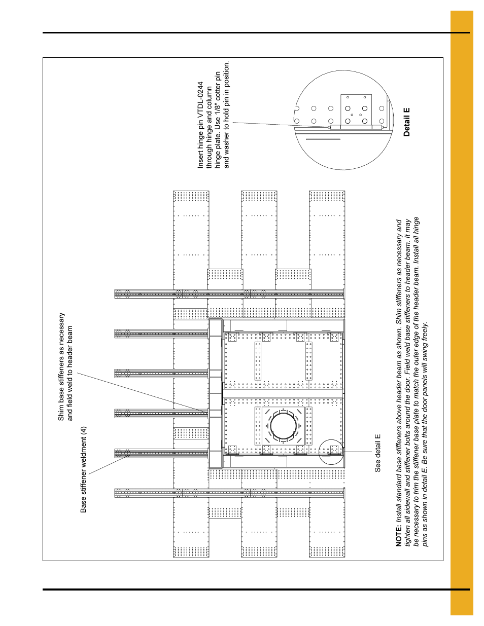 Stiffener/sidewall attachment, Place 1, M as shown | Grain Systems Bin Accessories PNEG-1655 User Manual | Page 27 / 36