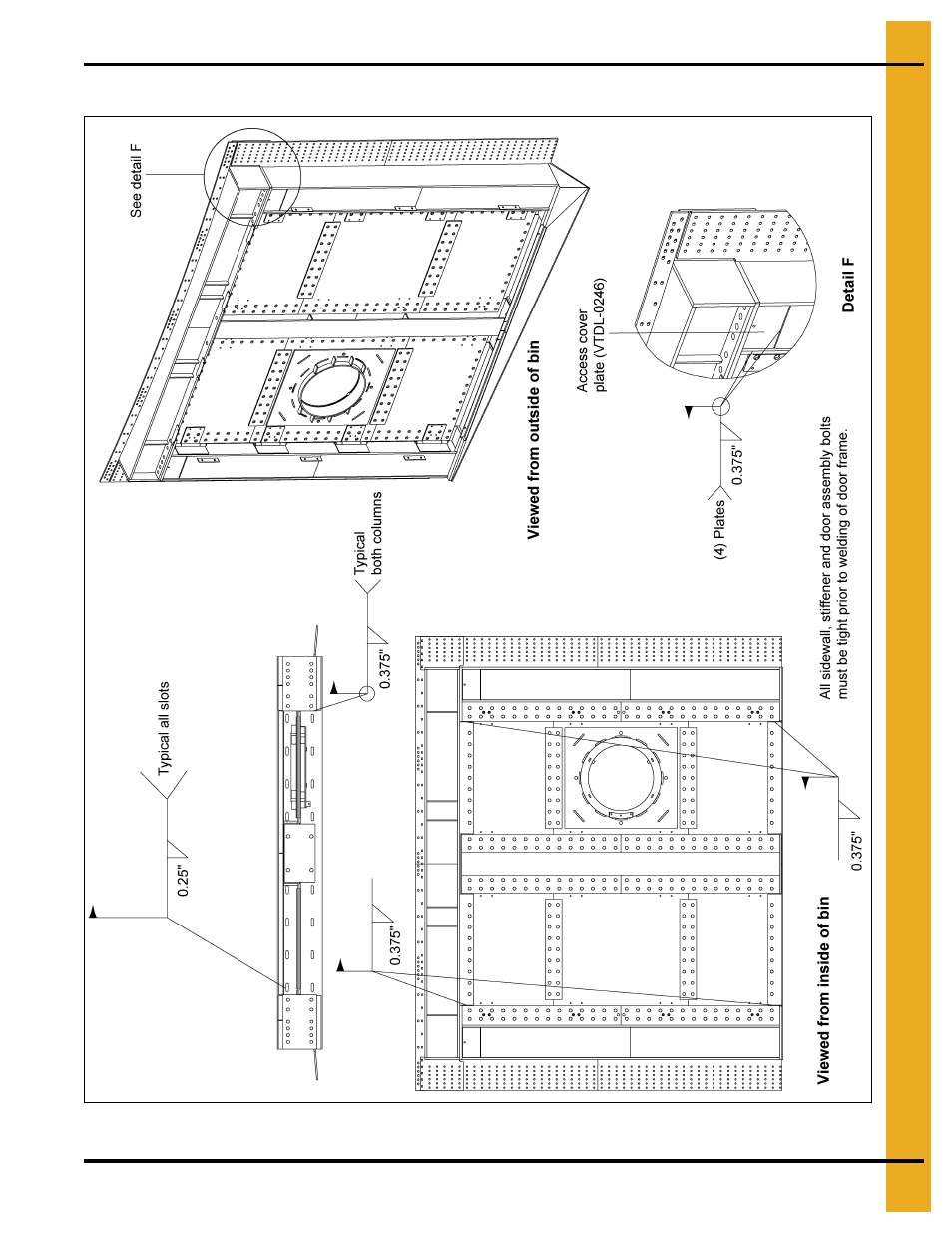 Field weld details, R to, For complete | Grain Systems Bin Accessories PNEG-1655 User Manual | Page 29 / 36