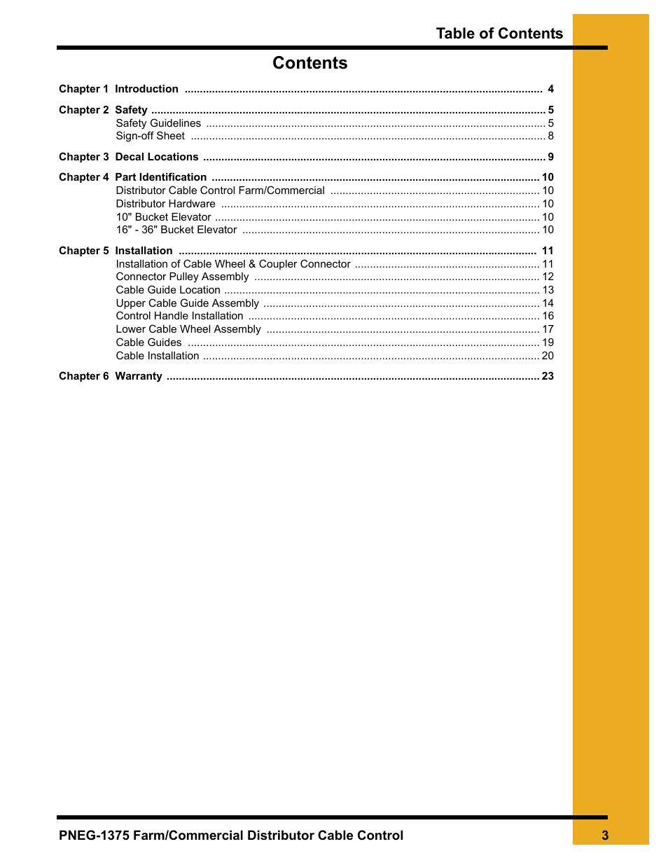 Grain Systems Bucket Elevtors, Conveyors, Series II Sweeps PNEG-1375 User Manual | Page 3 / 24