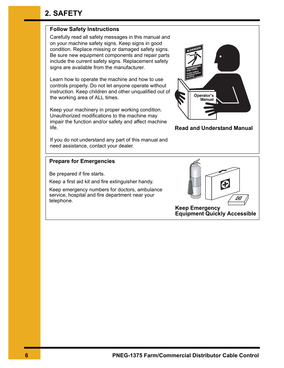 Safety | Grain Systems Bucket Elevtors, Conveyors, Series II Sweeps PNEG-1375 User Manual | Page 6 / 24