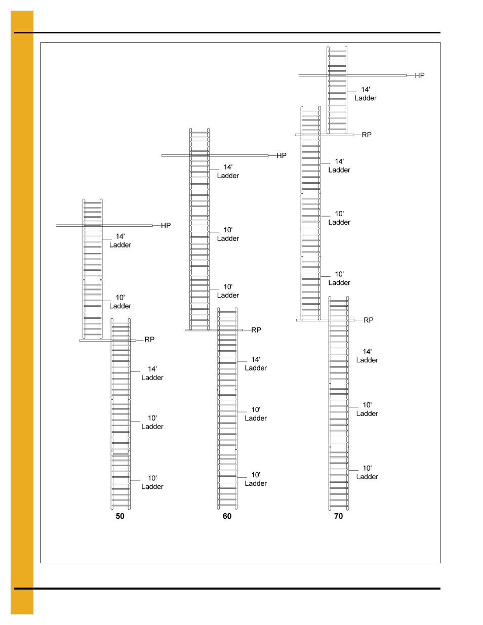 Ladder assembly | Grain Systems Bucket Elevtors, Conveyors, Series II Sweeps PNEG-1807 User Manual | Page 12 / 80