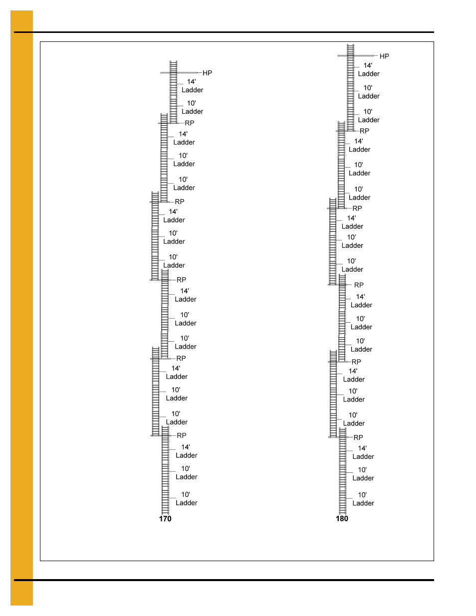 Ladder assembly | Grain Systems Bucket Elevtors, Conveyors, Series II Sweeps PNEG-1807 User Manual | Page 16 / 80