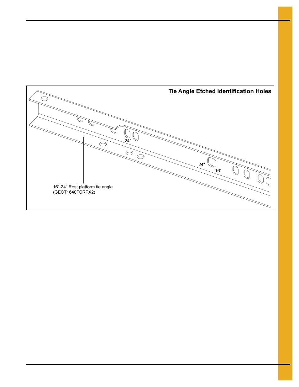 Rest platform, Chapter 7 rest platform, Rest platform tie angles to bucket elevators | Grain Systems Bucket Elevtors, Conveyors, Series II Sweeps PNEG-1807 User Manual | Page 35 / 80