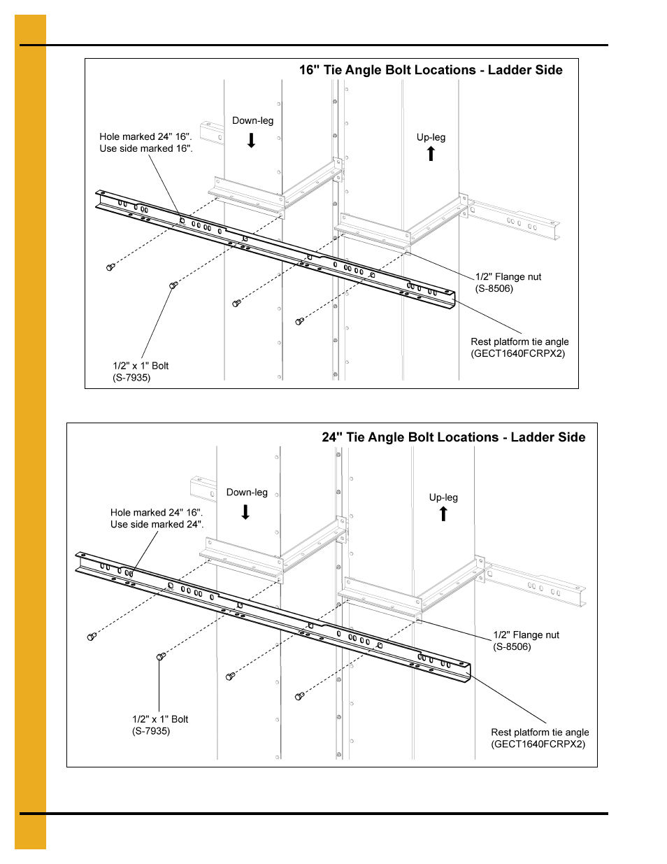 Rest platform | Grain Systems Bucket Elevtors, Conveyors, Series II Sweeps PNEG-1807 User Manual | Page 36 / 80