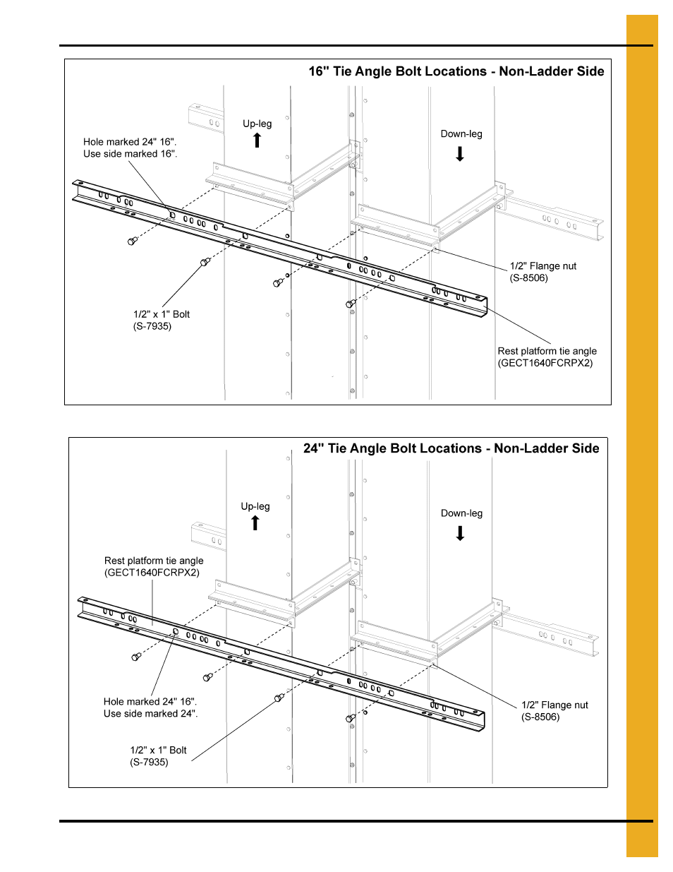 Rest platform | Grain Systems Bucket Elevtors, Conveyors, Series II Sweeps PNEG-1807 User Manual | Page 37 / 80