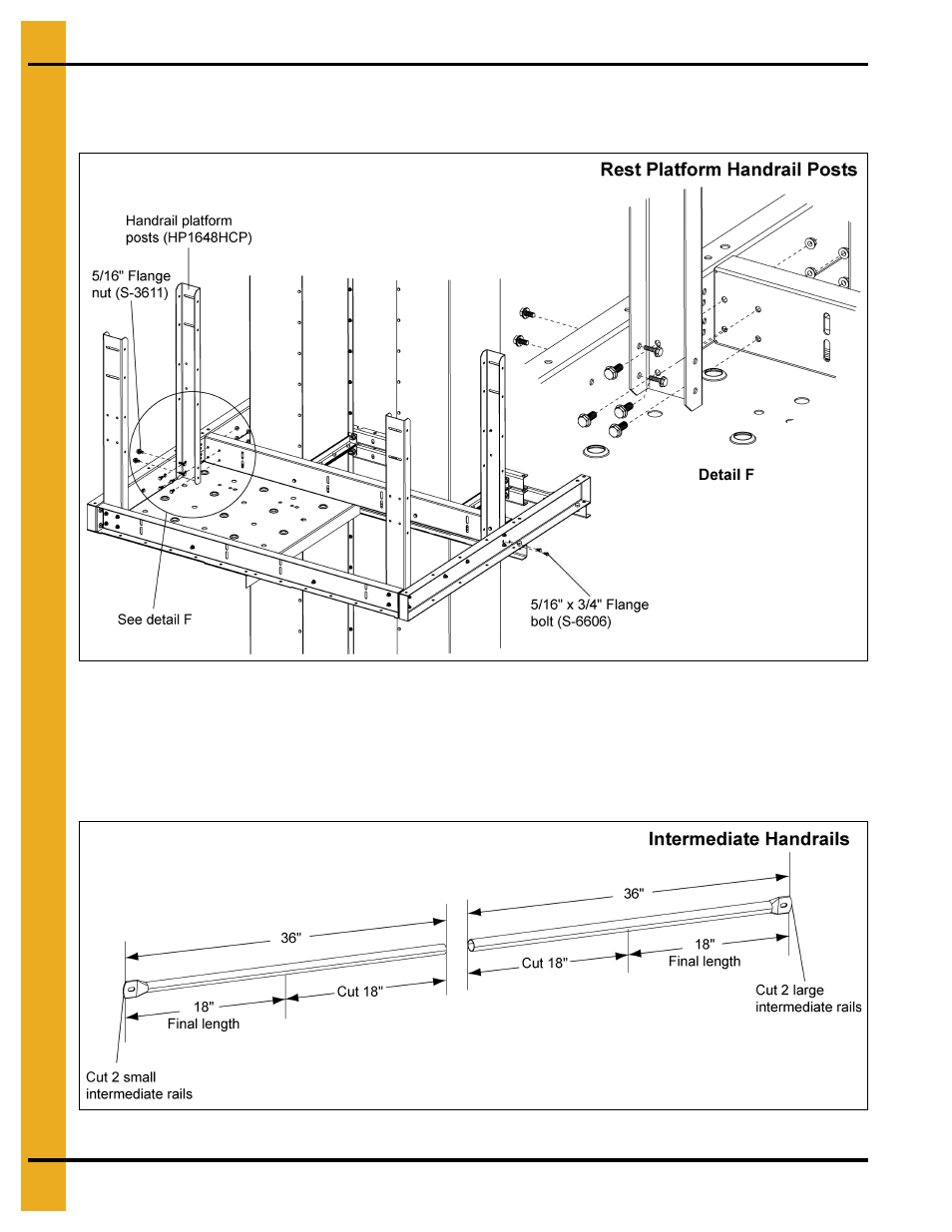 Rest platform | Grain Systems Bucket Elevtors, Conveyors, Series II Sweeps PNEG-1807 User Manual | Page 40 / 80