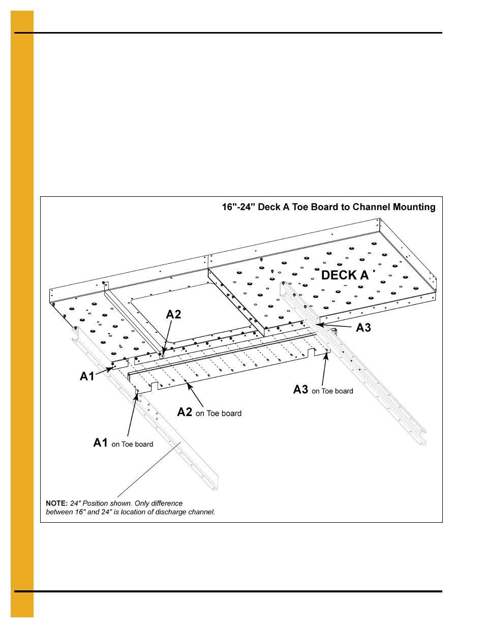 Install deck a and toe board | Grain Systems Bucket Elevtors, Conveyors, Series II Sweeps PNEG-1807 User Manual | Page 46 / 80