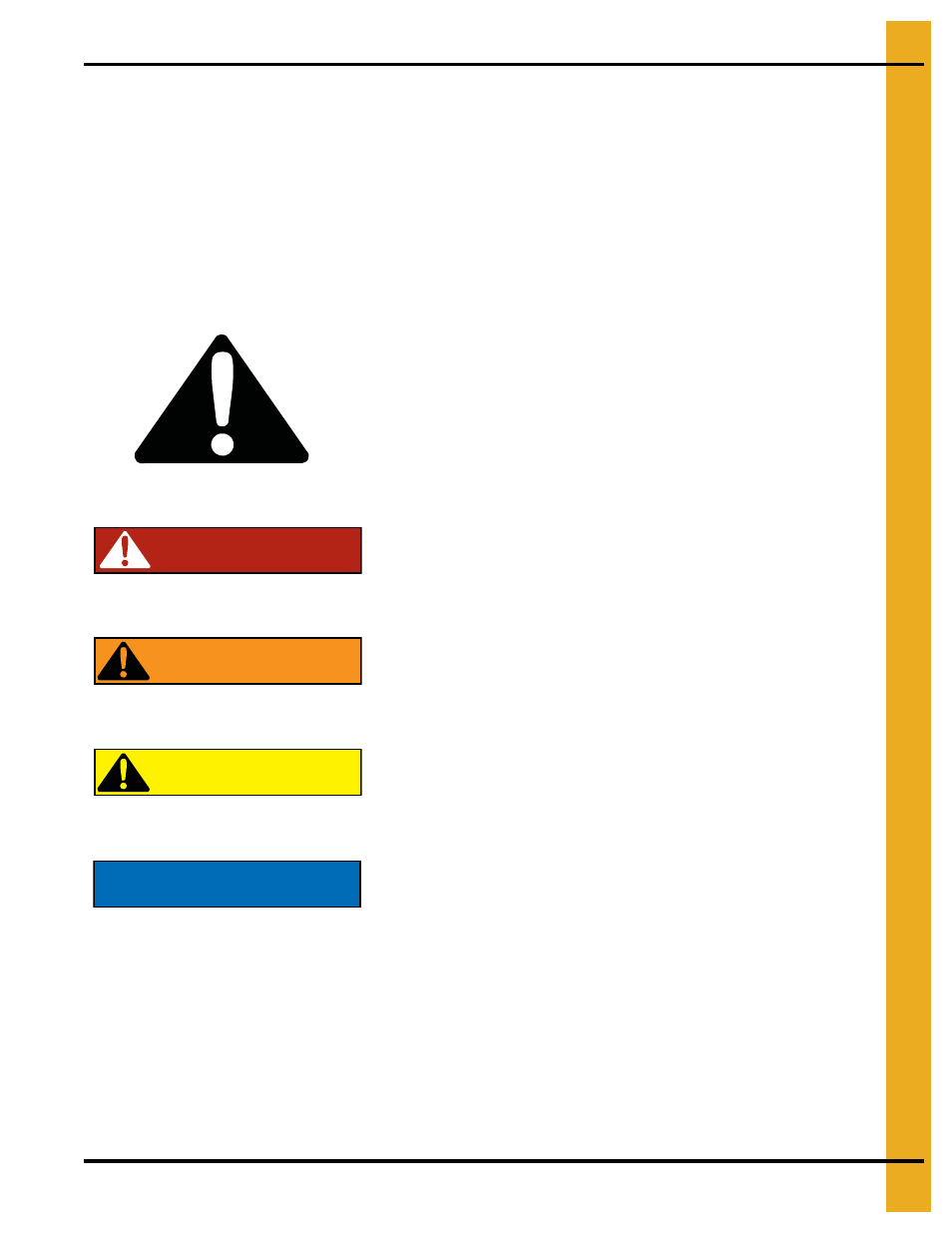 Safety, Chapter 2 safety, Safety guidelines | Danger, Warning caution notice | Grain Systems Bucket Elevtors, Conveyors, Series II Sweeps PNEG-1807 User Manual | Page 5 / 80