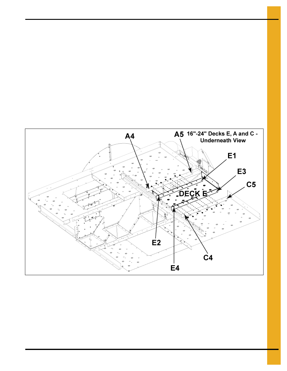 Install deck e, Deck a deck c | Grain Systems Bucket Elevtors, Conveyors, Series II Sweeps PNEG-1807 User Manual | Page 51 / 80