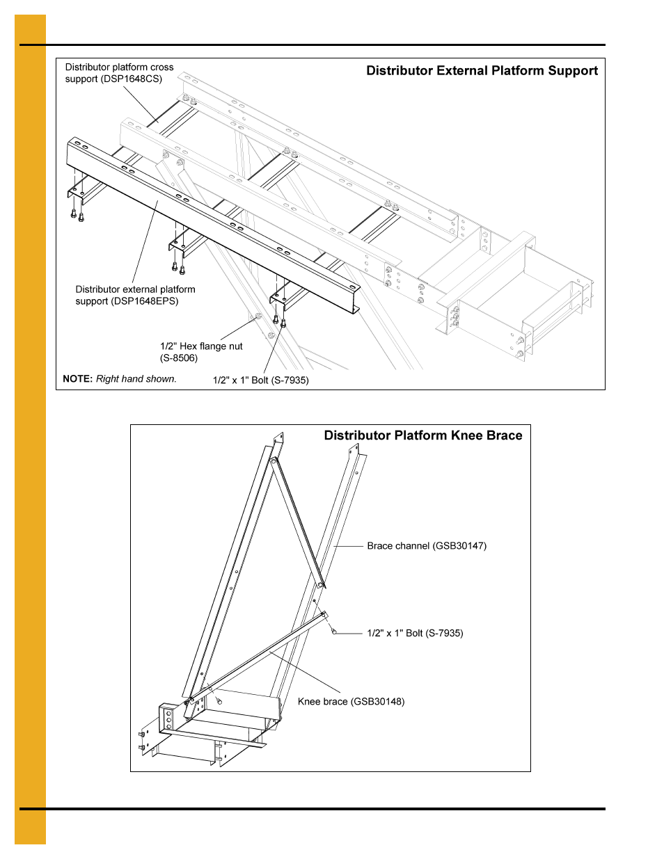 4 x 5 distributor platform (optional) | Grain Systems Bucket Elevtors, Conveyors, Series II Sweeps PNEG-1807 User Manual | Page 70 / 80