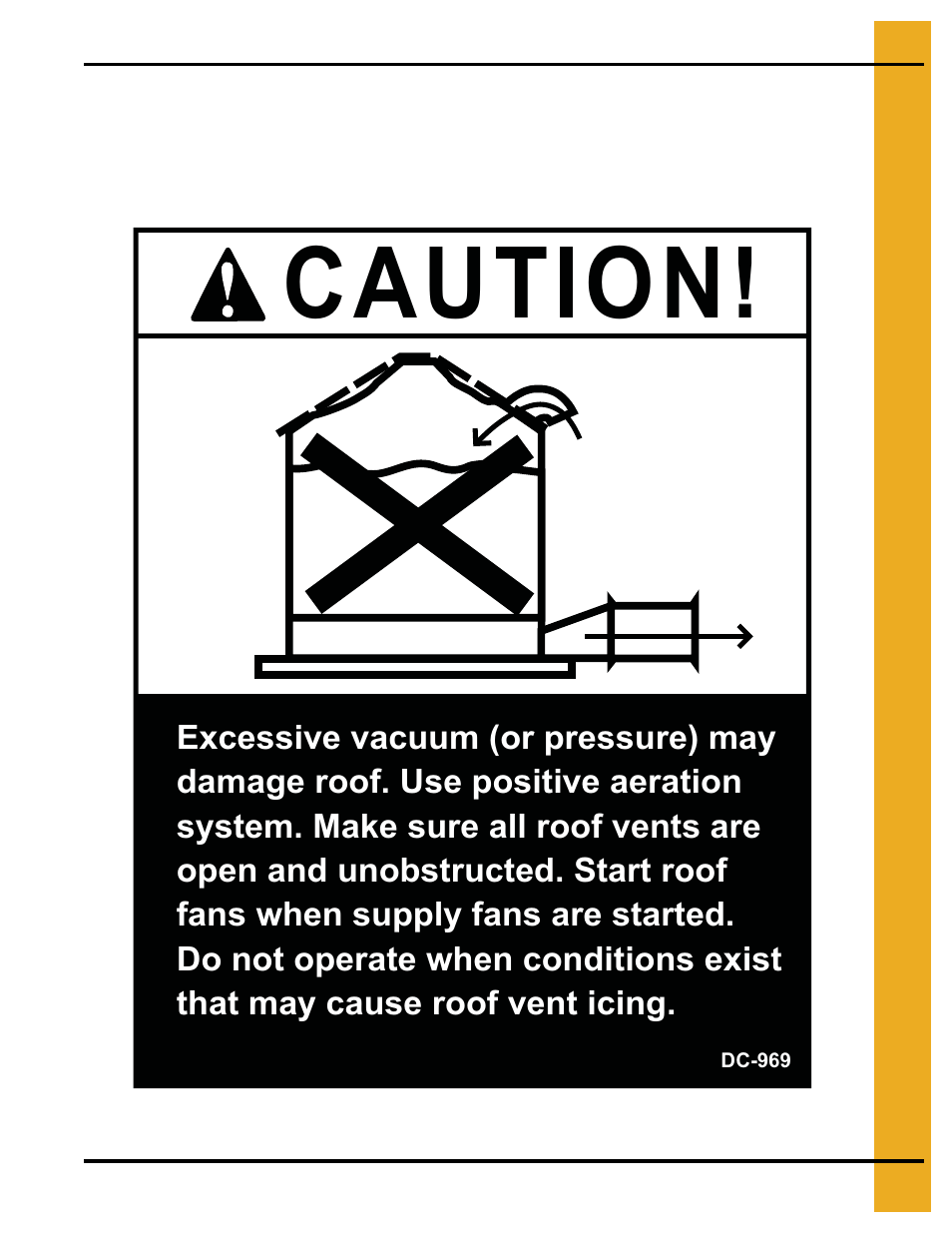 Decals, Chapter 3 decals, Caution | Grain Systems Bin Accessories PNEG-1623 User Manual | Page 11 / 42