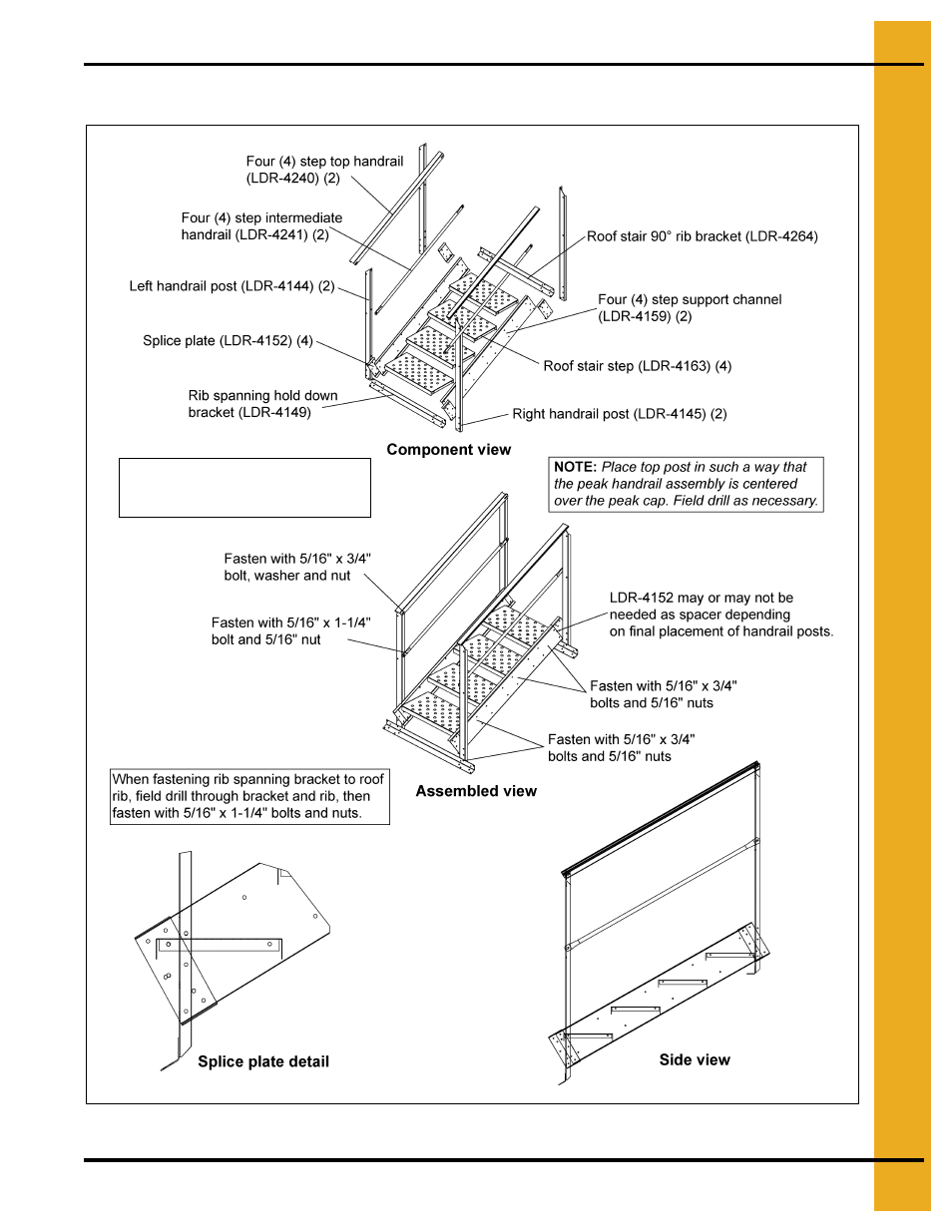 Four (4) step top assembly (ldr-4239) | Grain Systems Bin Accessories PNEG-1623 User Manual | Page 17 / 42