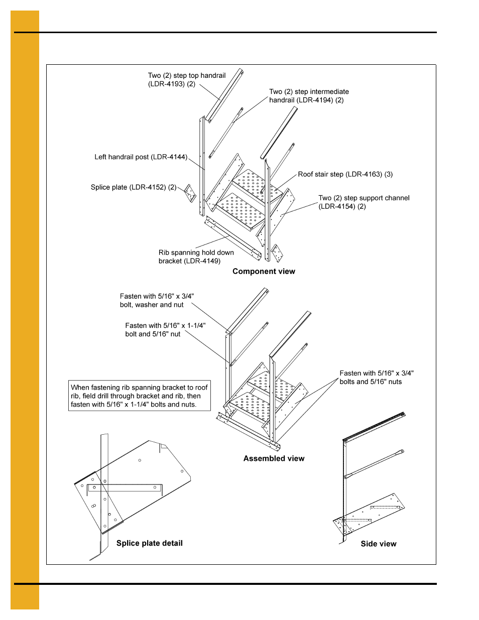 Two (2) step section (ldr-4211) | Grain Systems Bin Accessories PNEG-1623 User Manual | Page 20 / 42