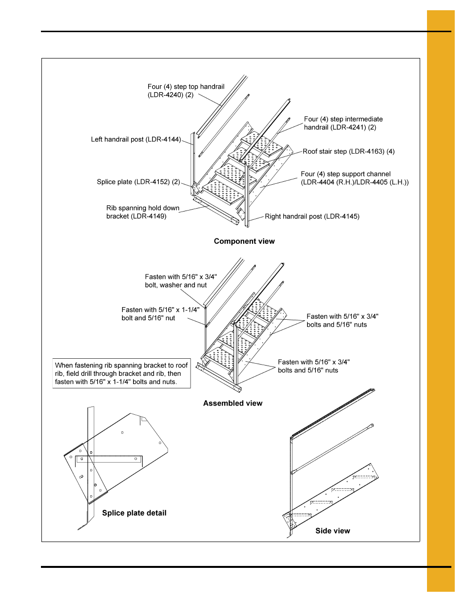 Four (4) step transition section (ldr-4406) | Grain Systems Bin Accessories PNEG-1623 User Manual | Page 21 / 42