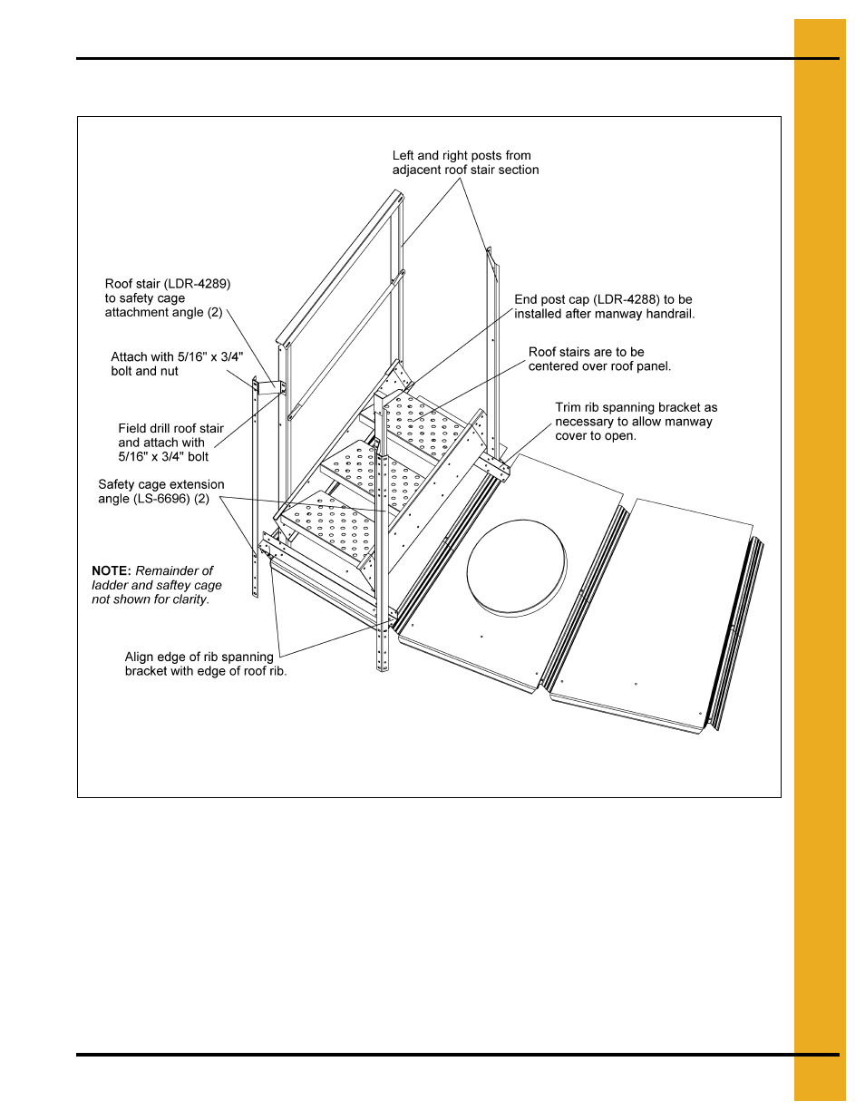 Three (3) step bottom, Chapter 7 three (3) step bottom, Three (3) step bottom section (ldr-5129) | Grain Systems Bin Accessories PNEG-1623 User Manual | Page 23 / 42