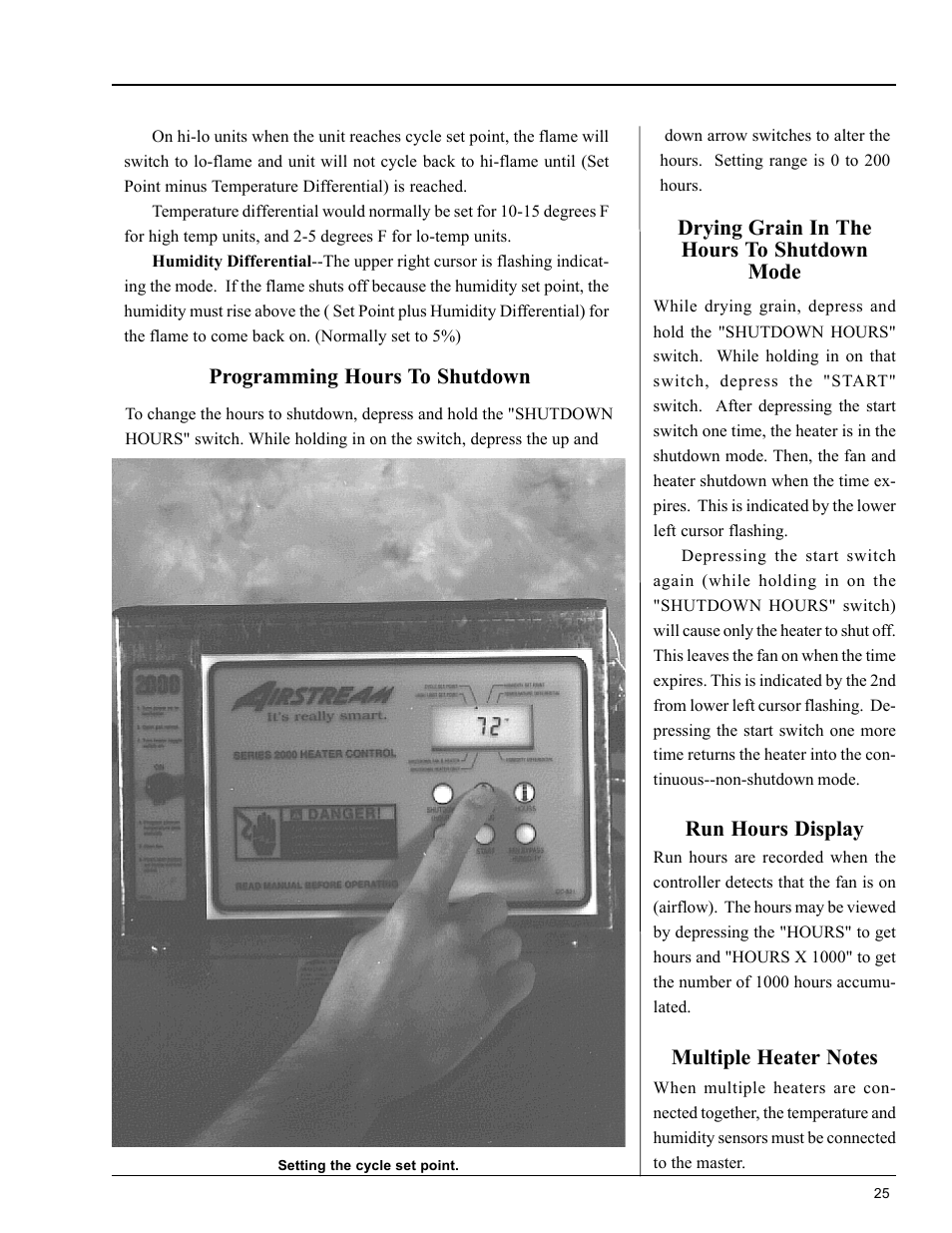Operating procedure | Grain Systems PNEG-824 User Manual | Page 25 / 34