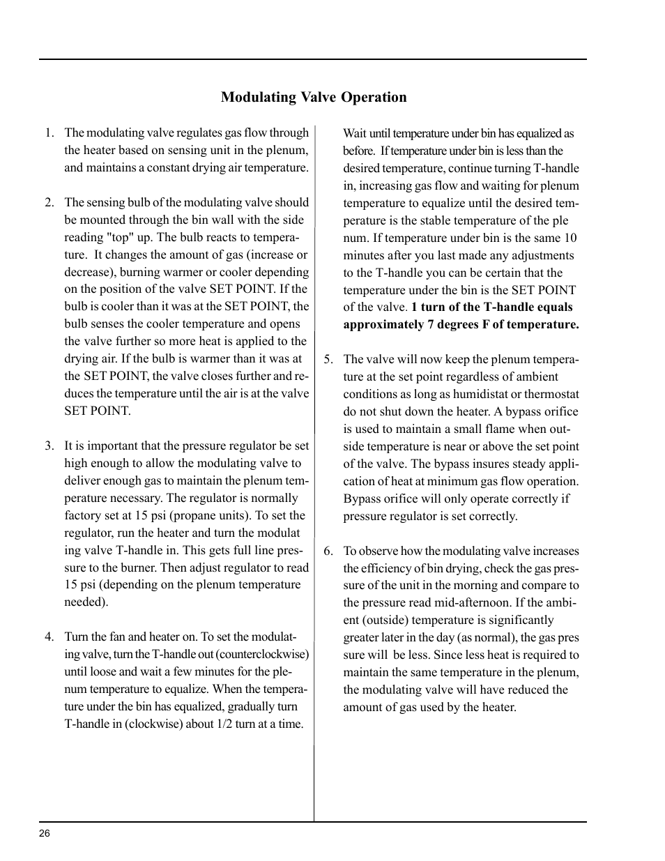 Operating procedure | Grain Systems PNEG-824 User Manual | Page 26 / 34